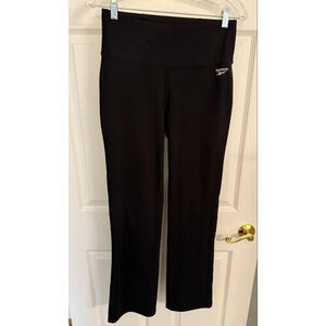 Reebok, black yoga, pants back pocket size medium